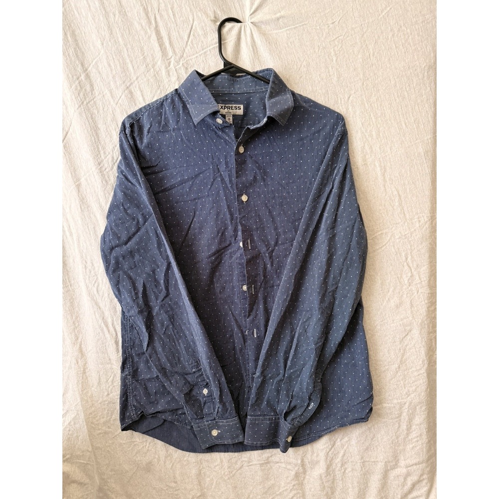 Express Men's Long Sleeve Button Down Shirt Casual Dress Shirt Size Medium